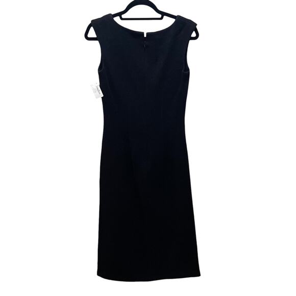 Susan Lazar Vintage Wool Sleeveless Dress Black Size 4 New - Picture 5 of 7